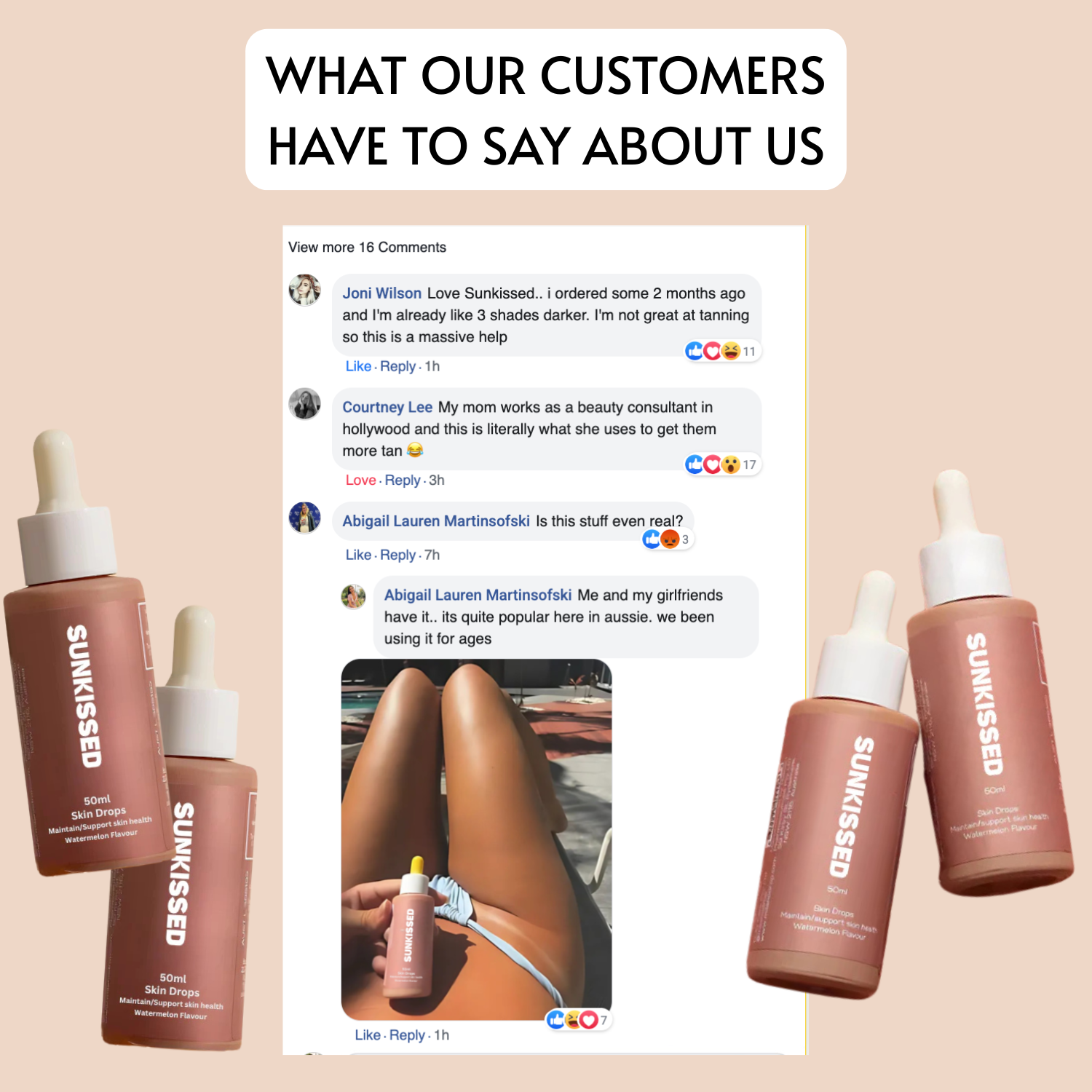 SunKissed Drinkable Tanning Drops - The Tan You Drink