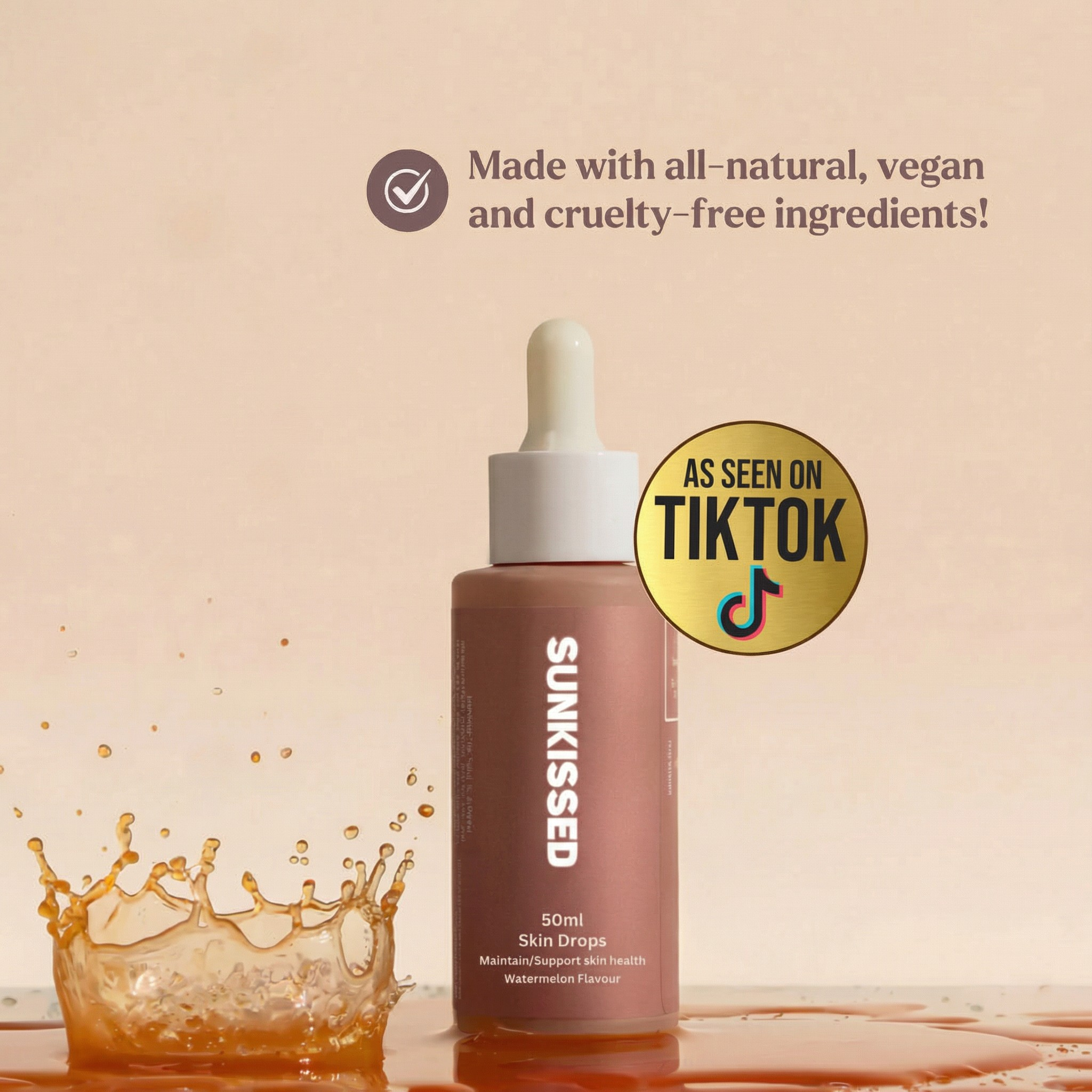 SunKissed Drinkable Tanning Drops - The Tan You Drink