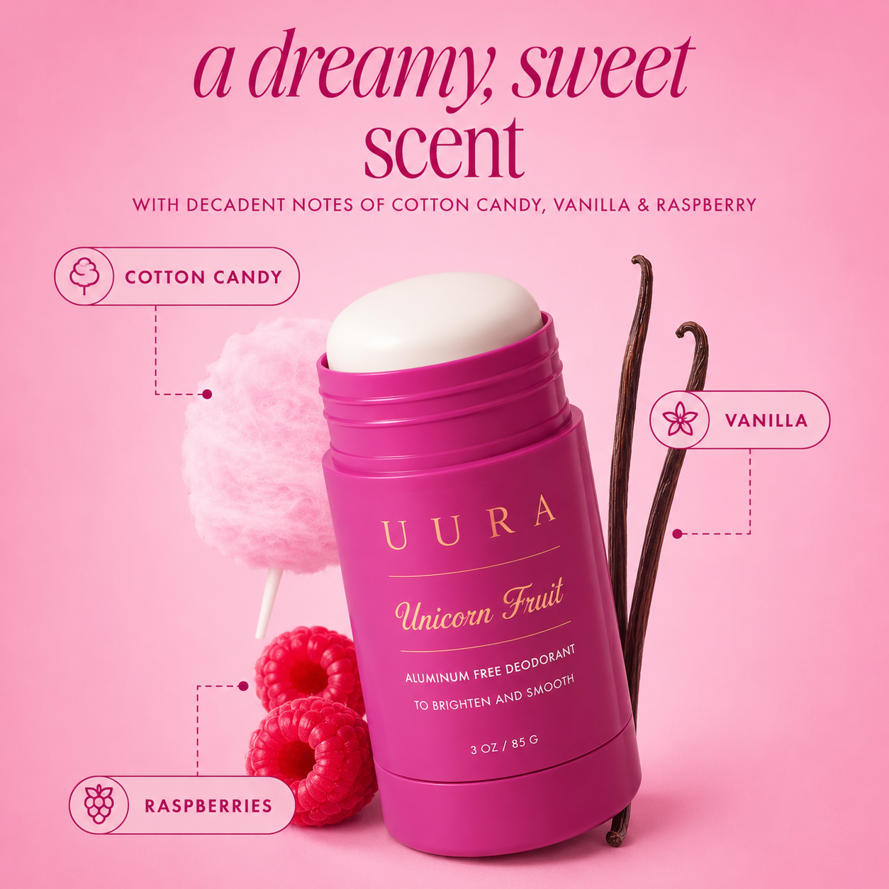 Unicorn Fruit Skin Brightening and Smoothing Deodorant